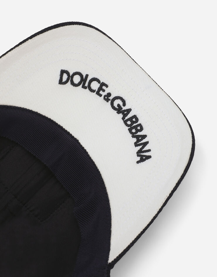 Dolce & Gabbana Gorra de béisbol con placa con logotipo Azul GH884ZFU3HO