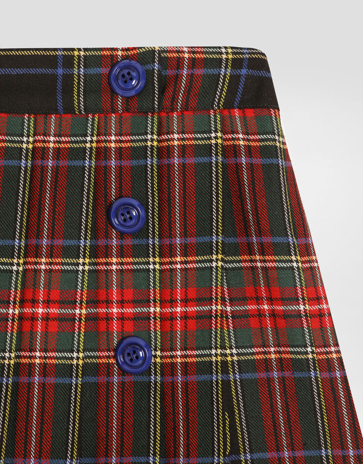 Dolce & Gabbana Tartan wool skirt Multicolor L55I04FQMG9