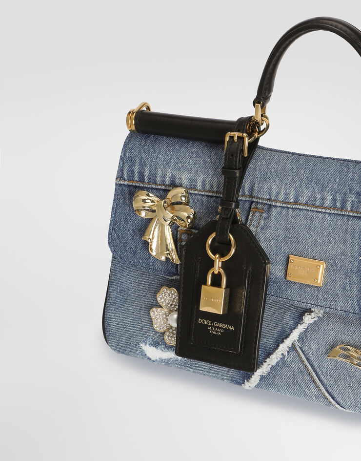 Dolce & Gabbana Sac à main My Sicily en denim Multicolor BB7782BG682
