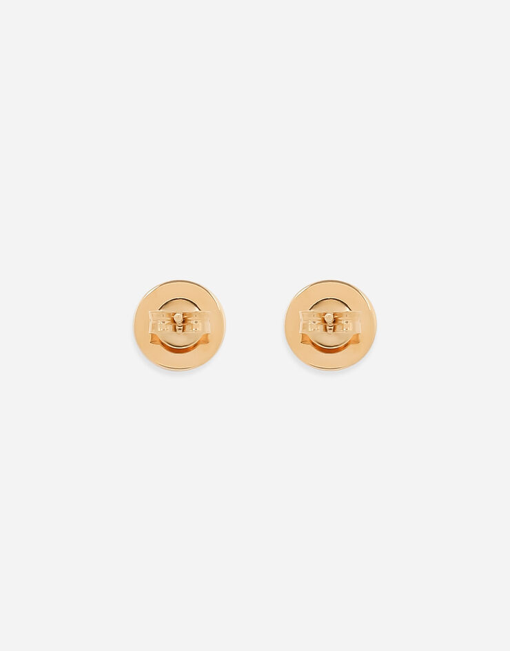 Dolce & Gabbana Pendientes a presión con logotipo Dorado WEQ5S4W1111