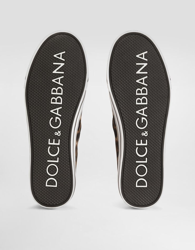 Dolce & Gabbana Leo-print canvas dg sailing sneakers Dolce & Gabbana Leo-print canvas dg sailing sneakers Print CS2428A0570