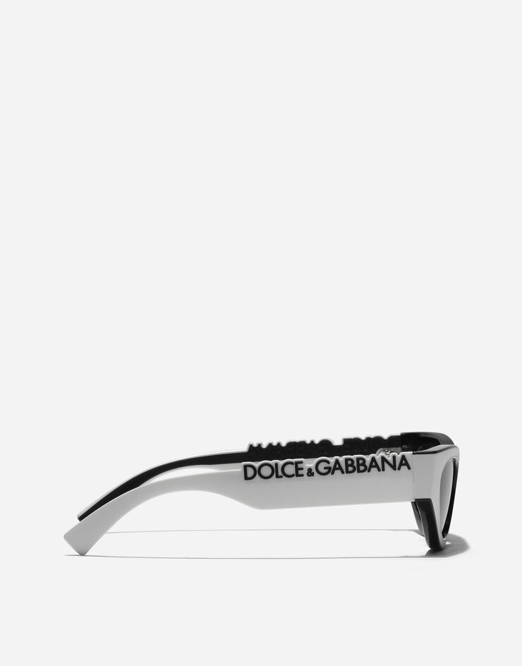 Dolce & Gabbana DG Logo Sunglasses White/black VG601GVN587