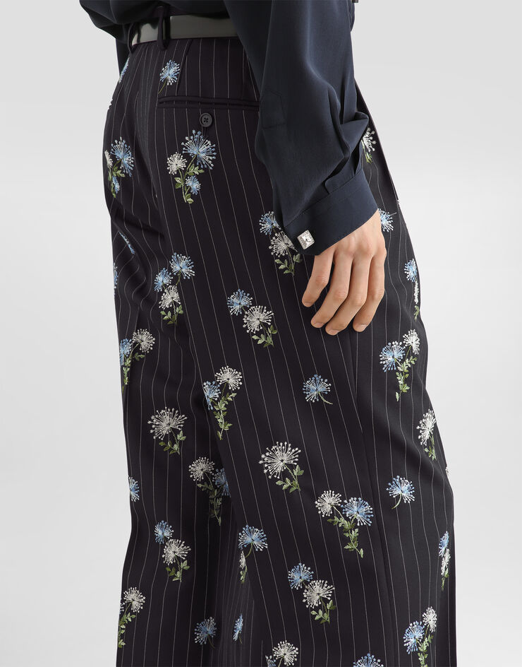 Dolce & Gabbana Double-breasted palermo wool suit with embroidery  GK05YZGK456