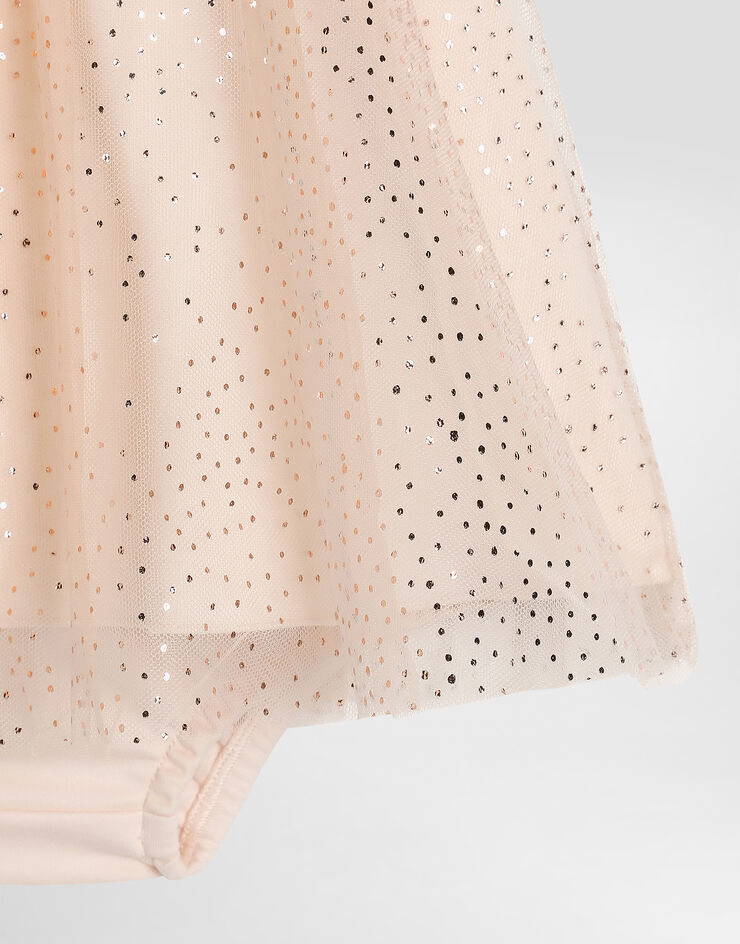 Dolce & Gabbana Tulle dress with polka dot print Print L24DK6FSSK6