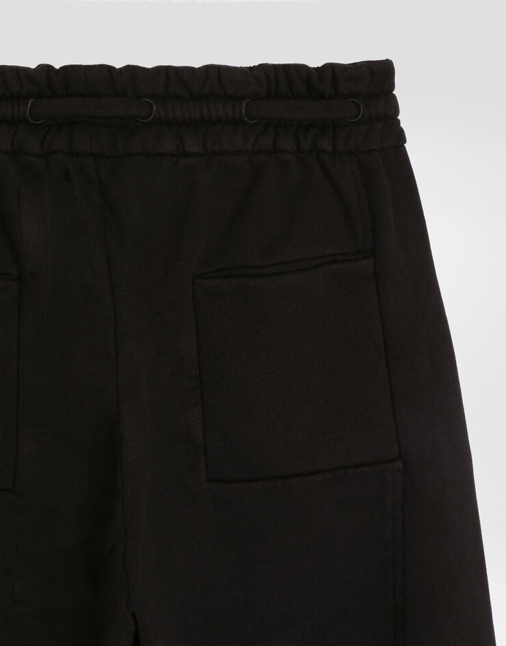 Dolce & Gabbana Pantalon de jogging en coton Black GP16ZTG7PLA