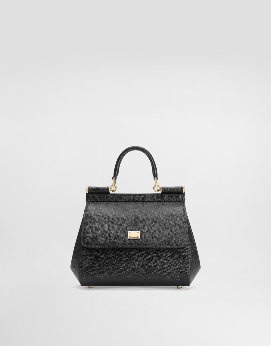 Small Sicily handbag in dauphine calfskin