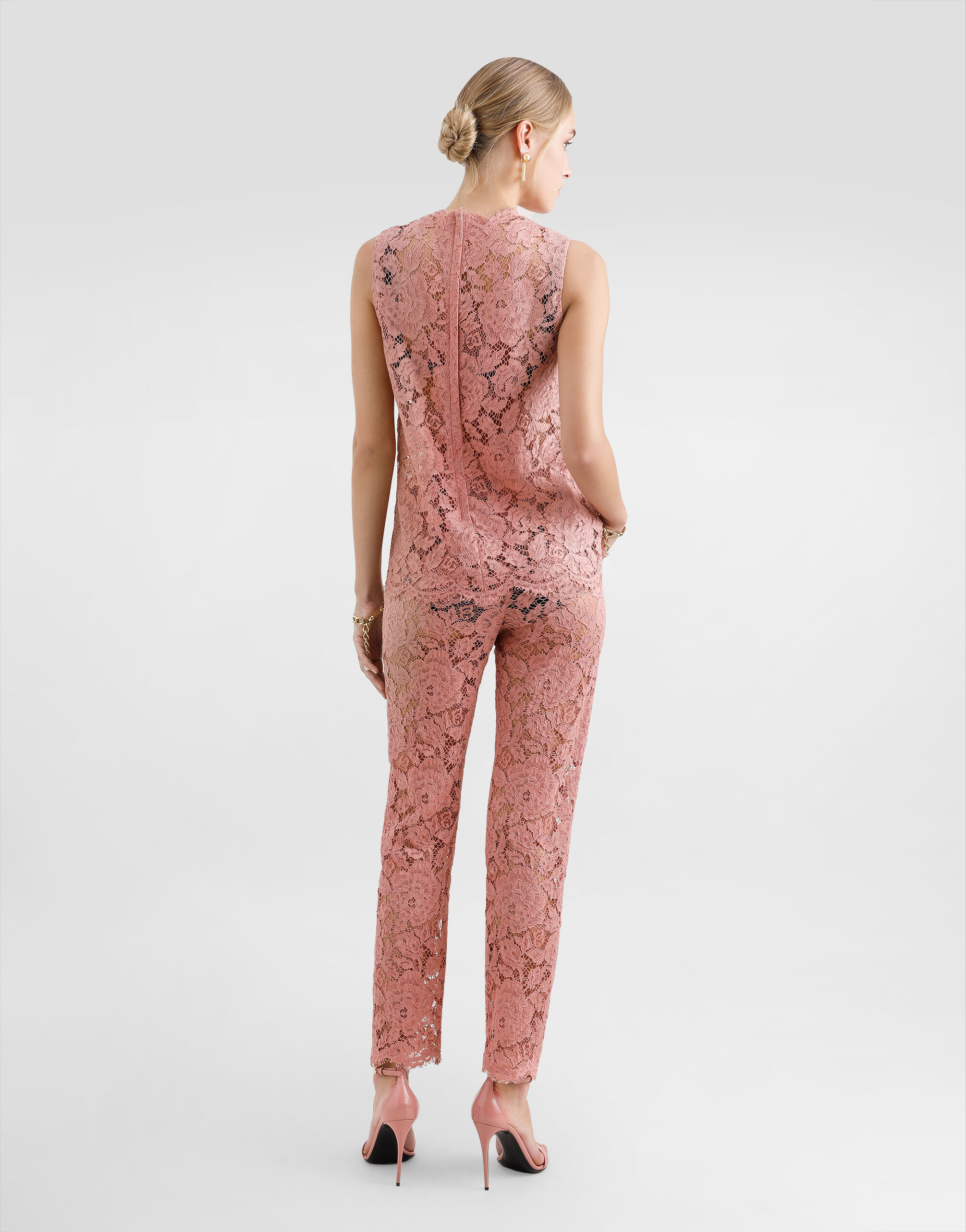 Cordonnet lace tailored pants in Multicolor for Women