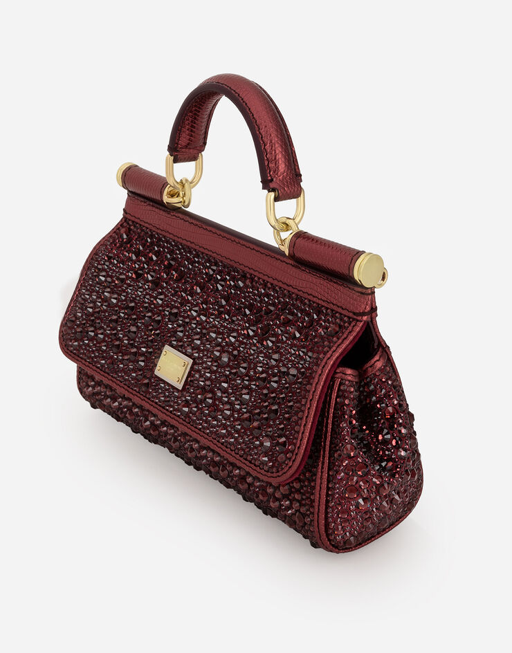 Dolce & Gabbana حقيبة يد سيسيلي صغيرة بنفسجي BB7116A5645