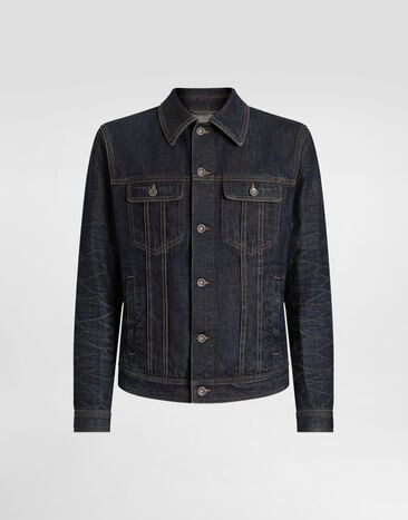 Dolce & Gabbana Blouson en denim de coton Multicolore G9BKPDG8NJ2