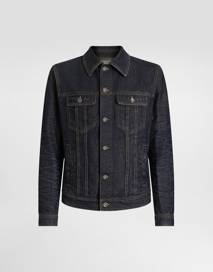 Dolce & Gabbana Blouson en denim de coton Multicolore G9BKPDG8NJ2