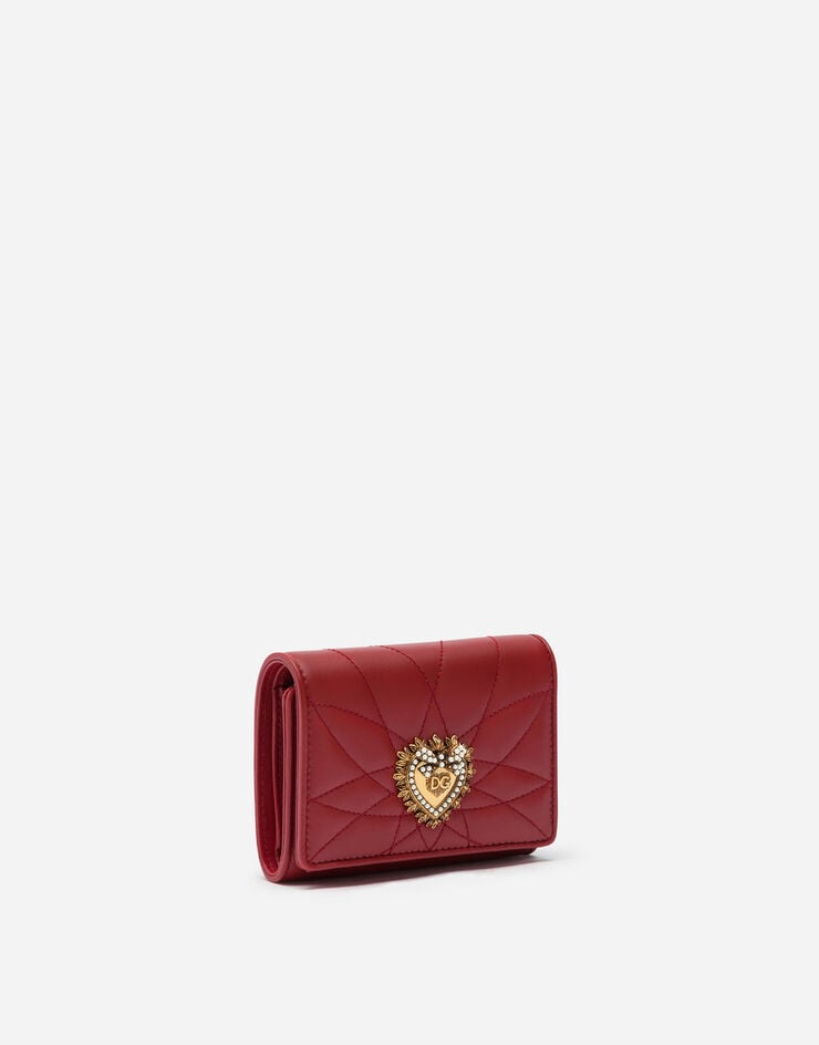 Dolce & Gabbana Devotion French flap wallet レッド BI1269AV967