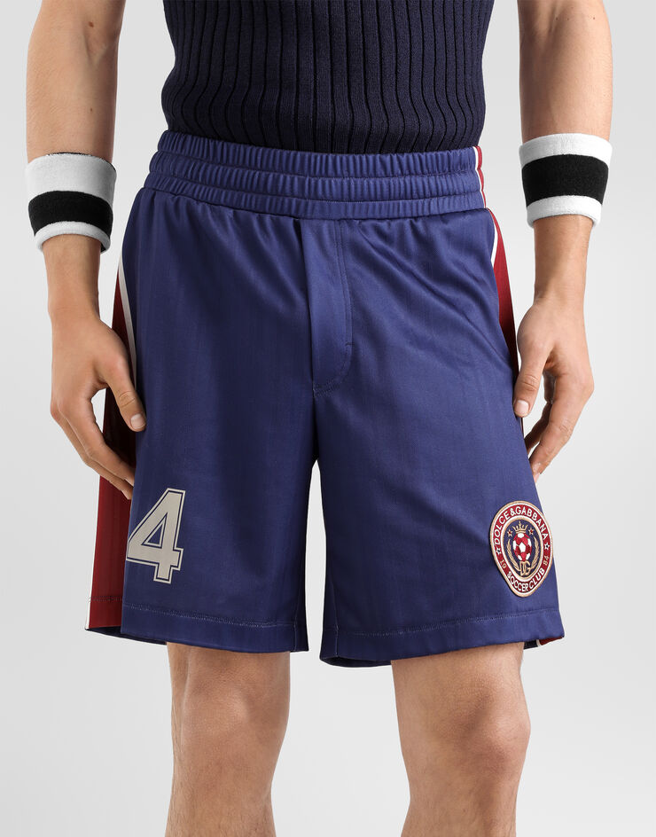 Dolce & Gabbana Striped jersey bermuda shorts Dolce & Gabbana Striped jersey bermuda shorts Multicolor GP1O6ZII7J0