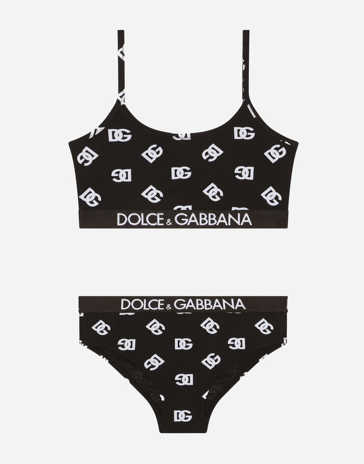 Dolce & Gabbana Bikini with DG logo print Multicolor L5J832FSG3I