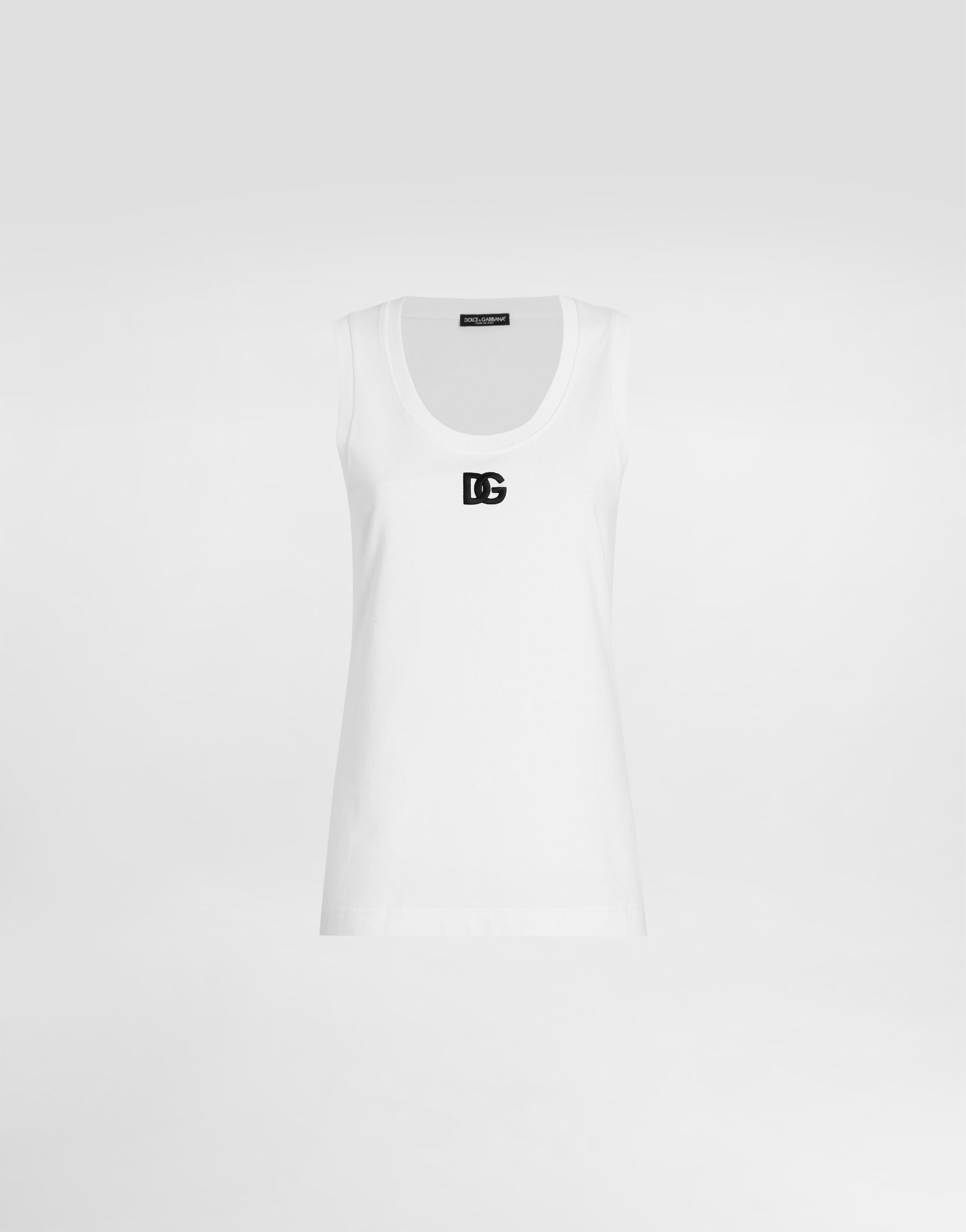 Vtg Dolce & Gabbana D&G Black Sheer Logo Tank Top XS | eBay