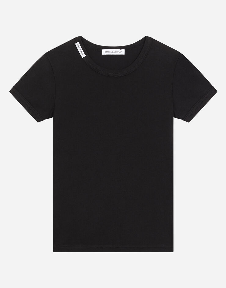 Dolce & Gabbana Bi-pack t-shirt manica corta in jersey Black L4J703G7OCU