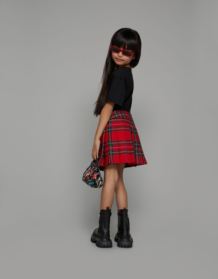 DolceGabbanaSpa Pleated tartan skirt Multicolor L54I71FQ2C9