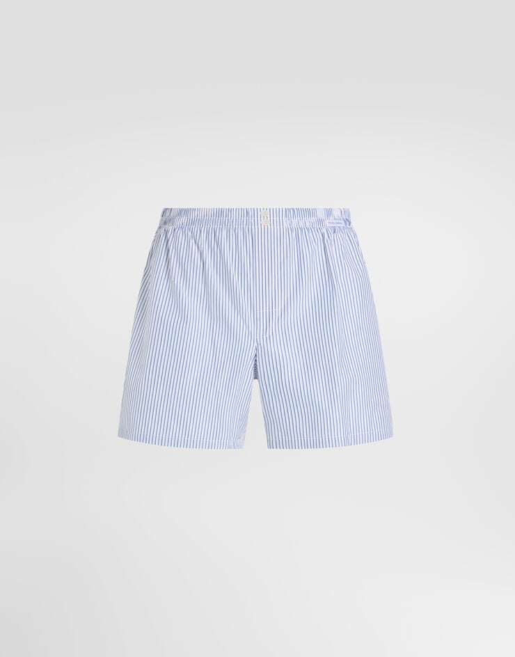 Dolce & Gabbana Short boxer en popeline à rayures Dolce & Gabbana Short boxer en popeline à rayures Multicolore M3A12TFR54F