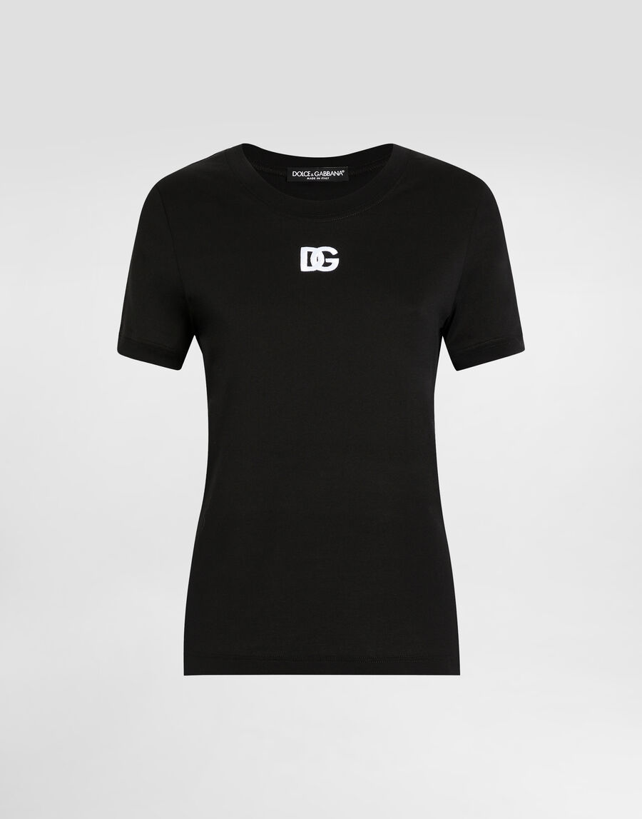 Jersey T-shirt with DG logo embroidery
