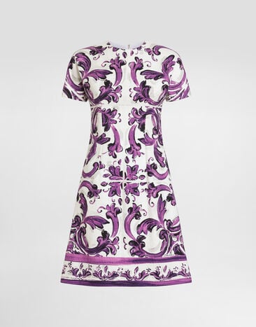 Dolce & Gabbana Majolica-print dress Multicolor F6TVATFP9AL