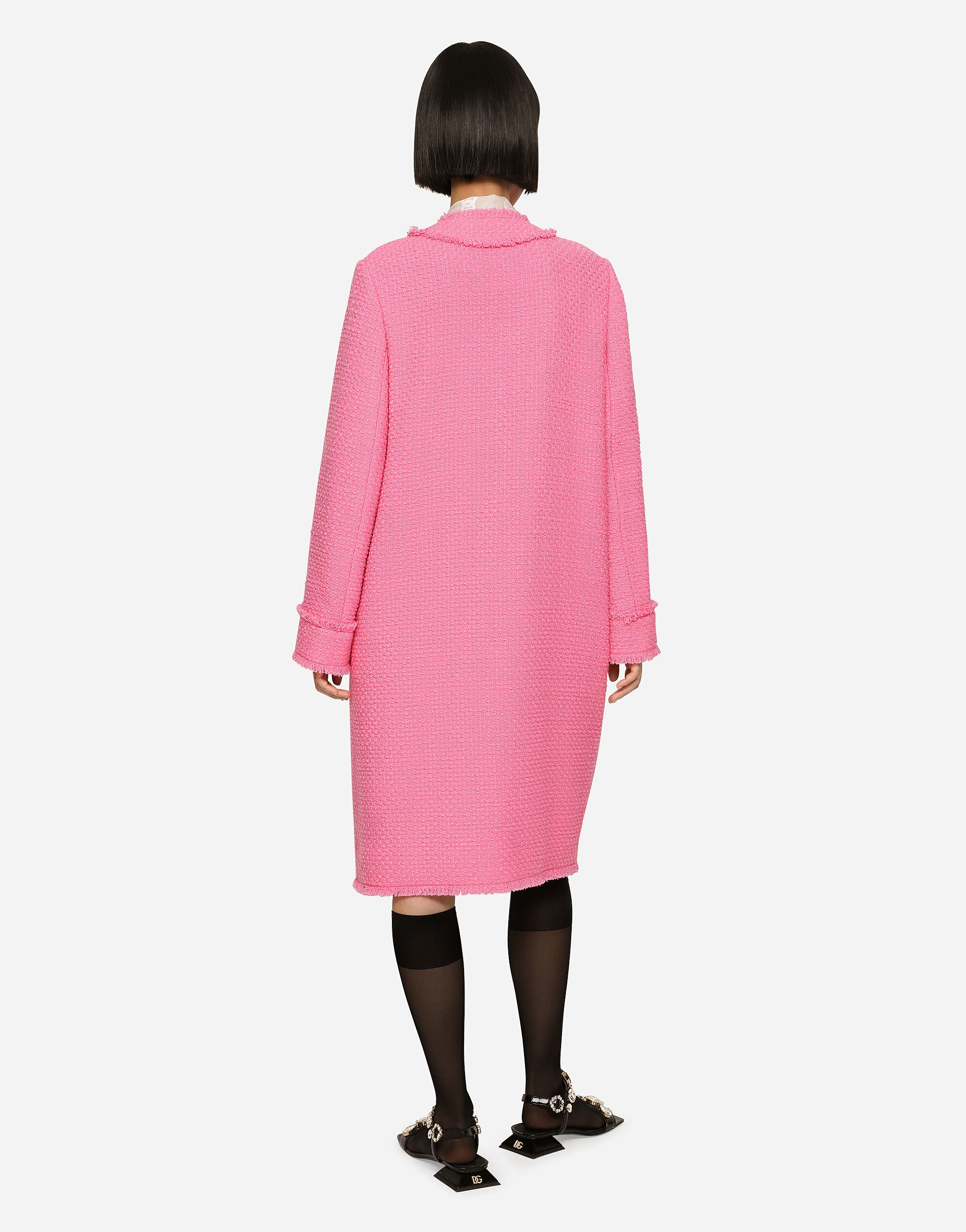 Dolce gabbana pink coat shop