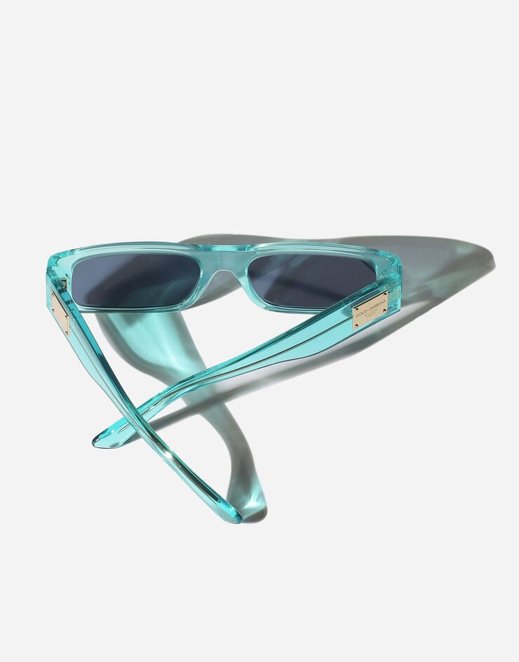 Dolce & Gabbana Sonnenbrille Surf Camp Transparentes Blau VG400MVP280