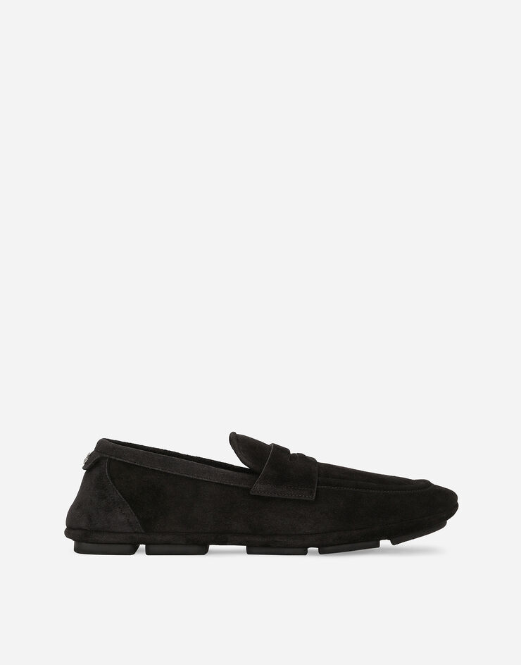 Dolce & Gabbana Mocasín de ante Negro A50599AS707