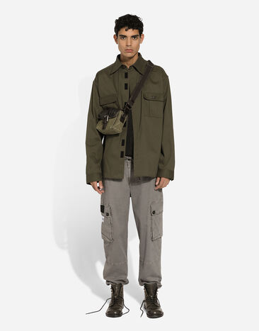 Dolce & Gabbana Cargohose aus Baumwolle Grau GVCYHTG8LH2