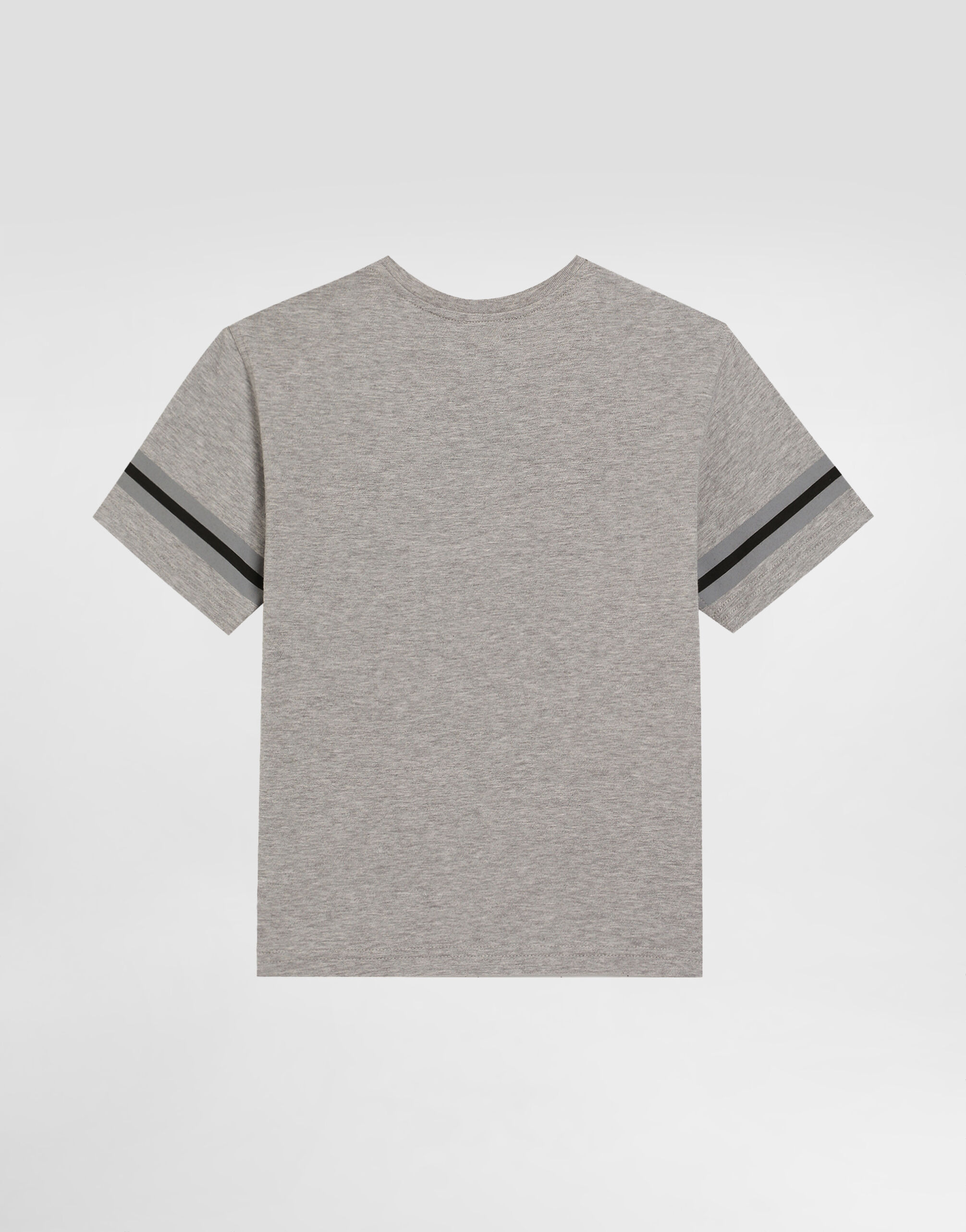 Jersey T-shirt with Dolce&Gabbana logo in Grey for Boys