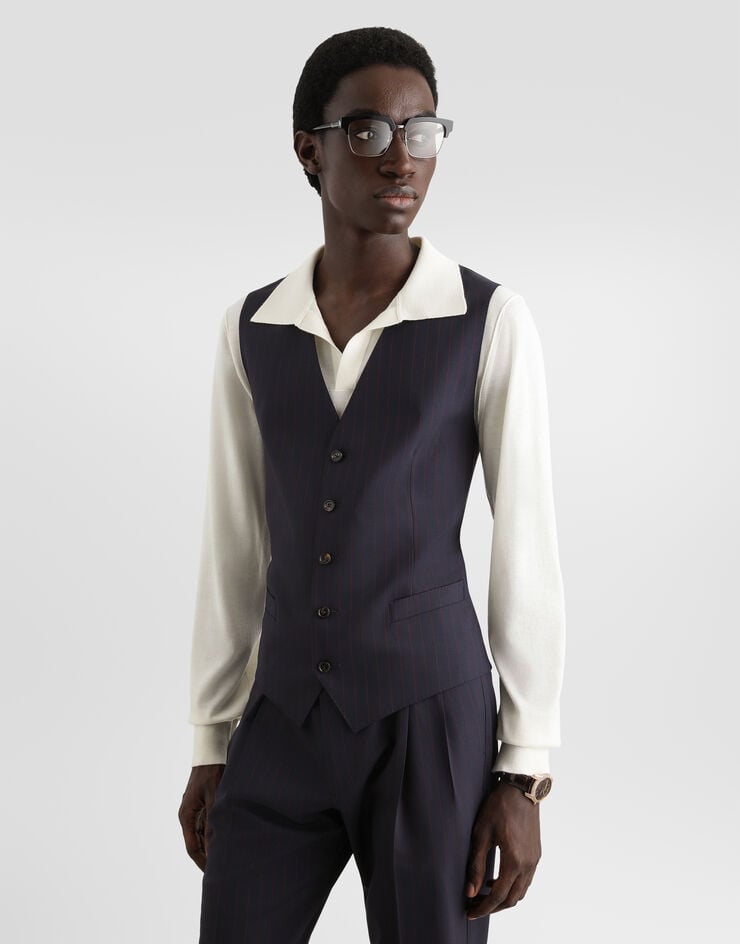 Dolce & Gabbana Single-breasted sicilia light pinstripe wool suit Dolce & Gabbana Single-breasted sicilia light pinstripe wool suit Multicolor GK06ATFRBDR