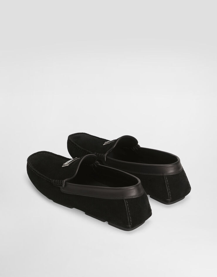 Dolce & Gabbana Split calfskin slipper Black A50735A0100