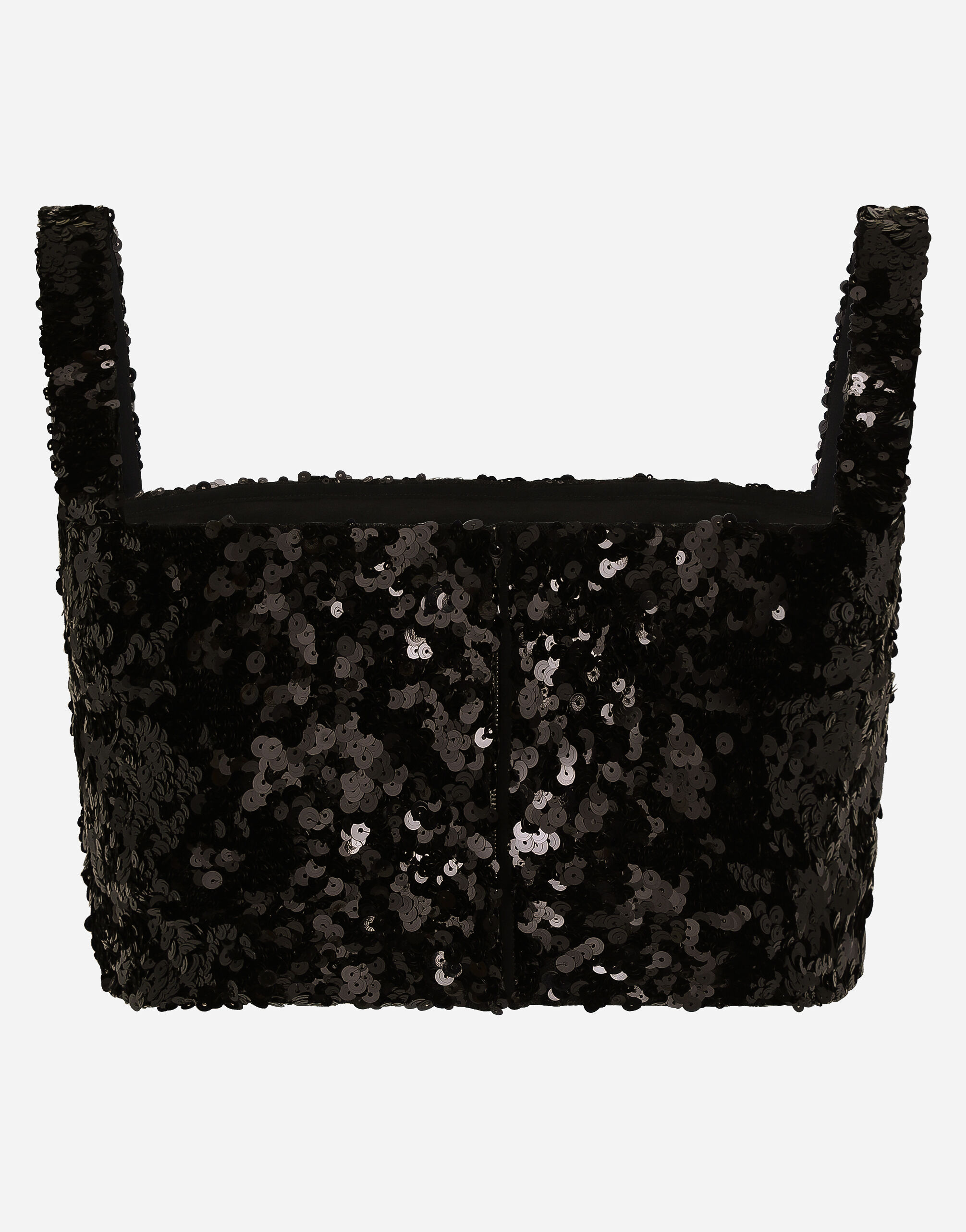 sparkly black tube top