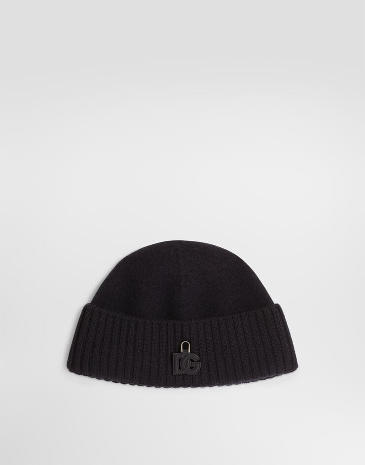 Dolce & Gabbana Smooth knit hat Blue GX53KTJDVLQ