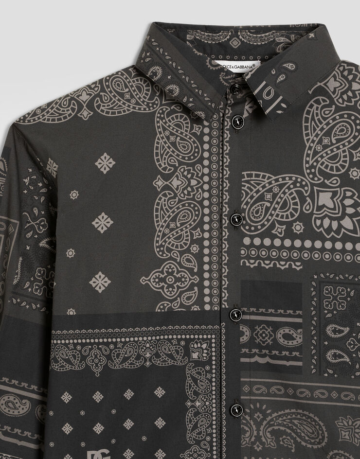 Dolce & Gabbana Bandana-print poplin shirt Dolce & Gabbana Bandana-print poplin shirt L45S04HS5VW