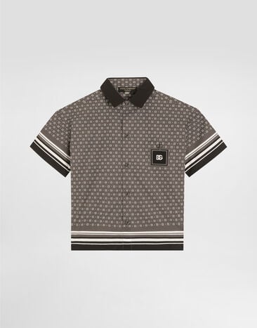 Dolce & Gabbana Printed poplin shirt Multicolor L44S40FI5LD