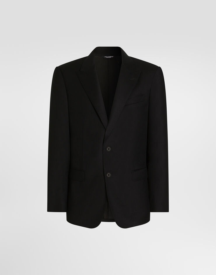 Dolce & Gabbana Martini light single-breasted flannel jacket Black G2UN2TFUBG8