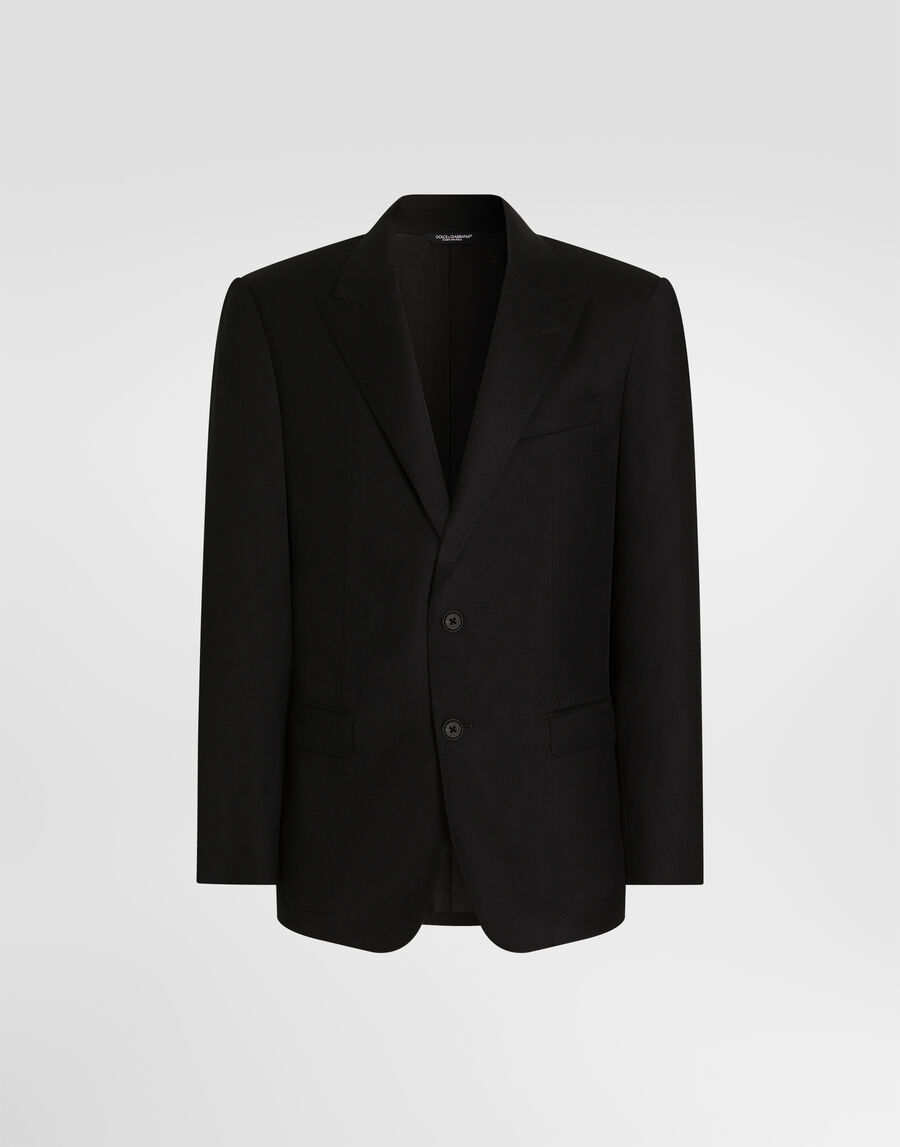 Martini light single-breasted flannel jacket