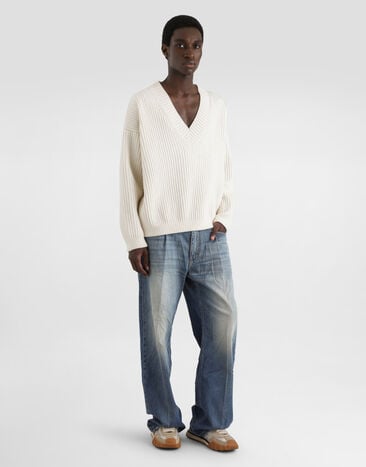 Dolce & Gabbana Sweater with sequins White GXY61ZJDVFQ