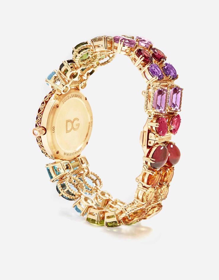 Dolce & Gabbana Rainbow watch in yellow gold and multi-colored gemstones Gold WWLB1GWMIX1
