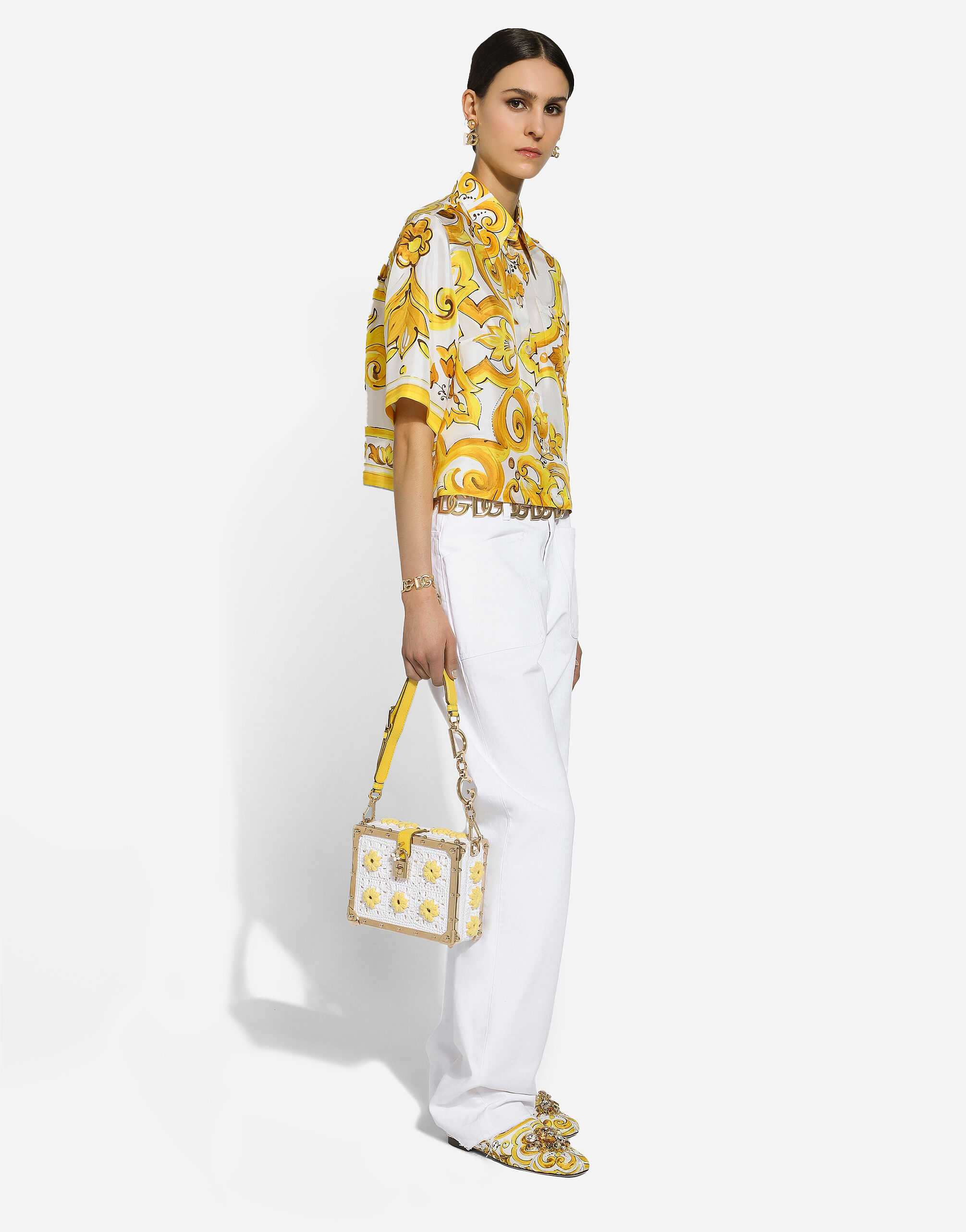 女士多色Cotton pants | Dolce&Gabbana®