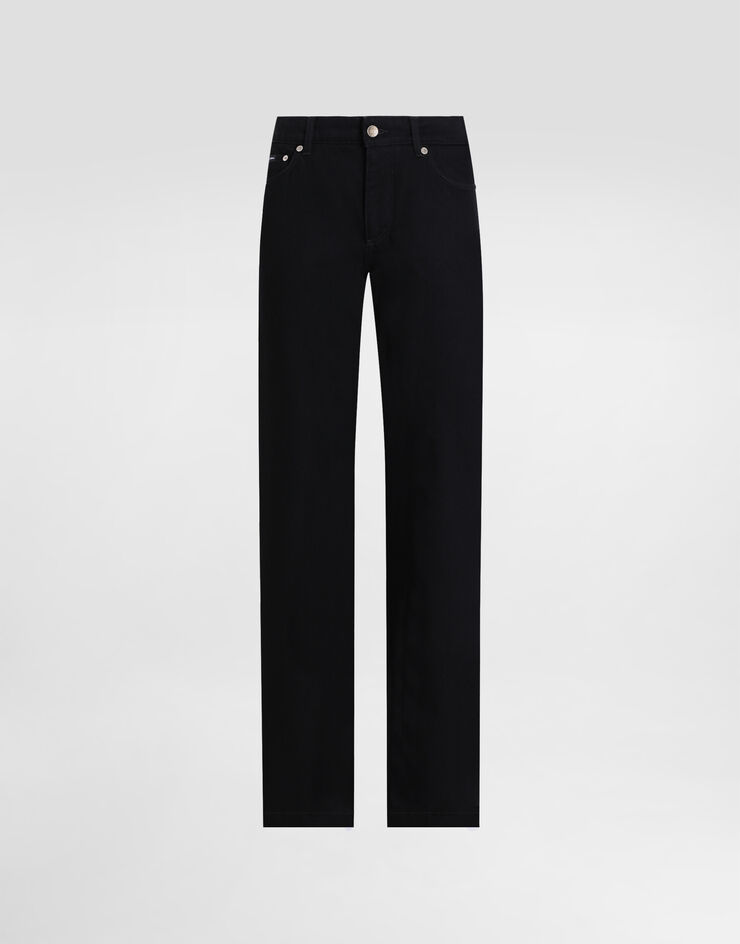 Dolce & Gabbana Jeans loose in denim con piega stirata Multicolore FTC8CDG8MM3