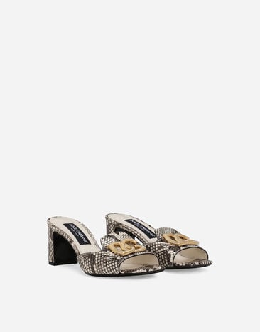 Dolce & Gabbana Python skin mules Grey CR1699A2Y68