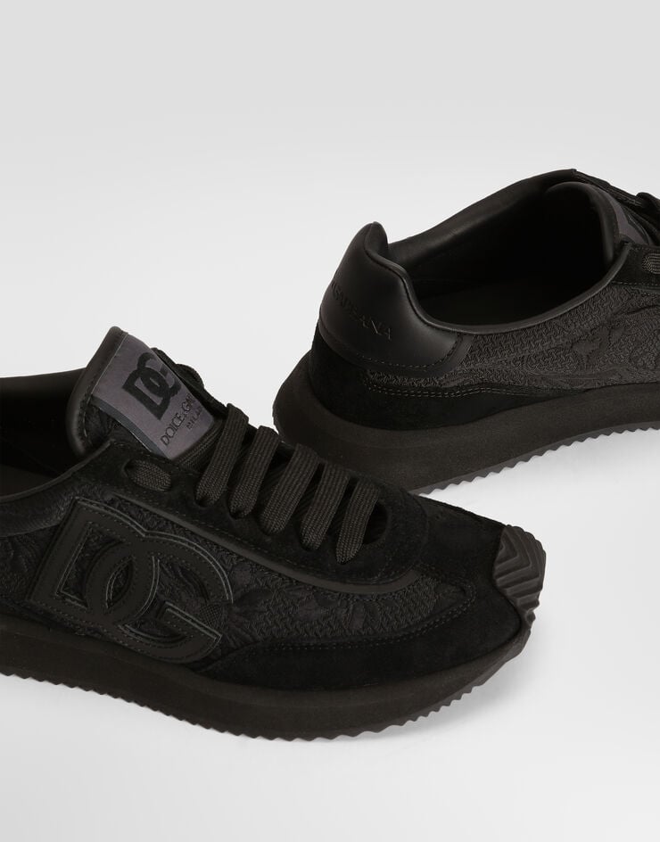 Dolce & Gabbana DG Cushion fabric sneakers Black CK2288A3M04