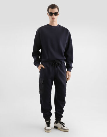 Dolce & Gabbana Double-faced trousers Blue GP1Q0THUML9