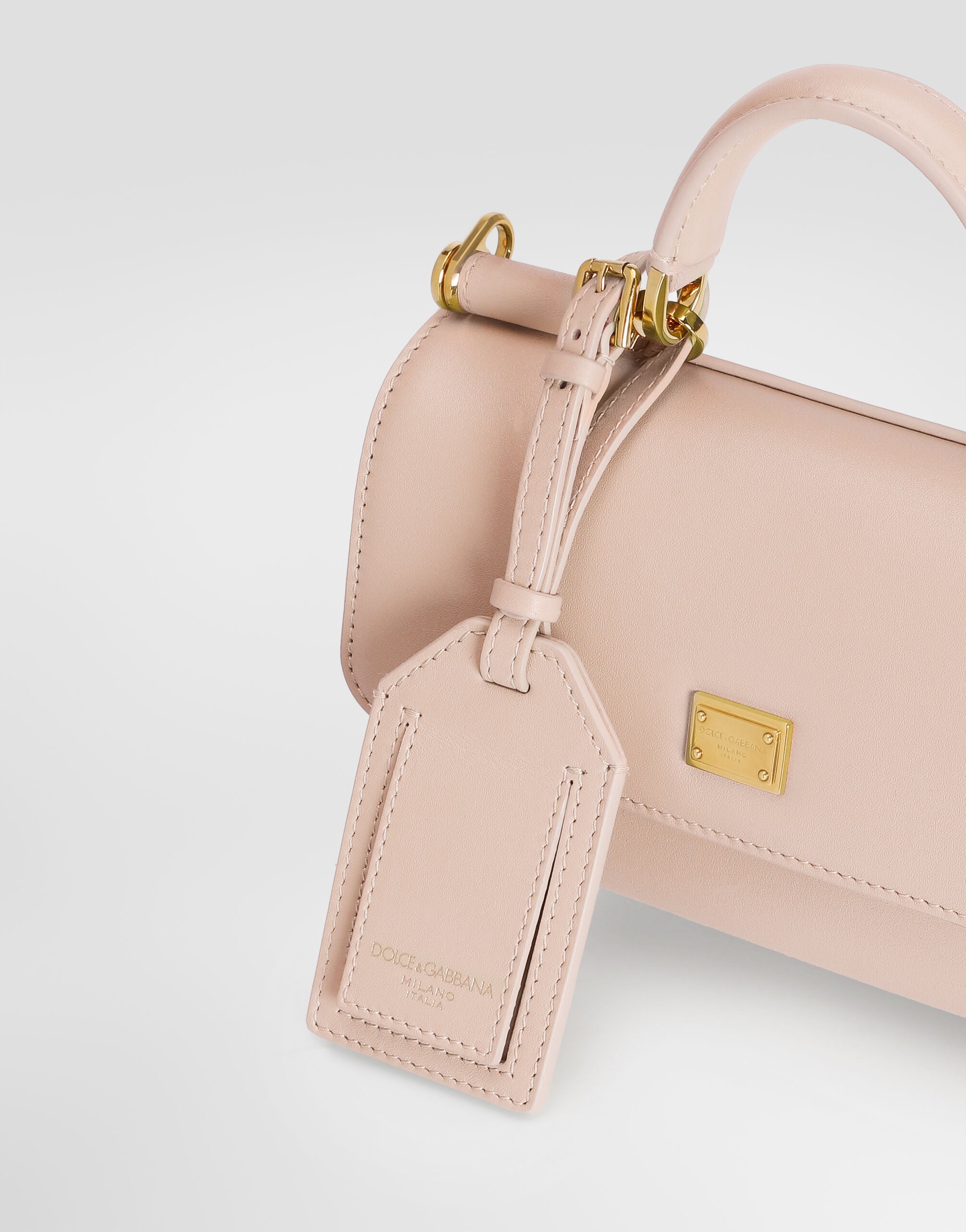 Mini My Sicily handbag in plongé calfskin in Beige for Women