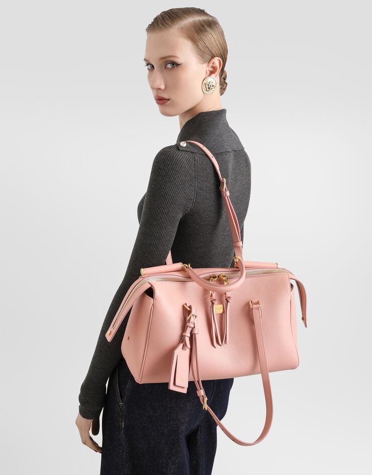 Dolce & Gabbana Medium Vittoria handbag in calfskin Dolce & Gabbana Medium Vittoria handbag in calfskin Pink BB7844A0841