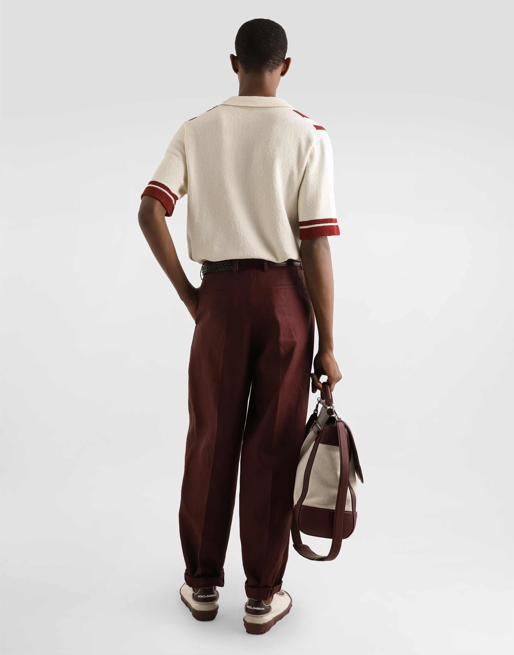 Linen fabric pants in Multicolor for Men | Dolce&Gabbana® US