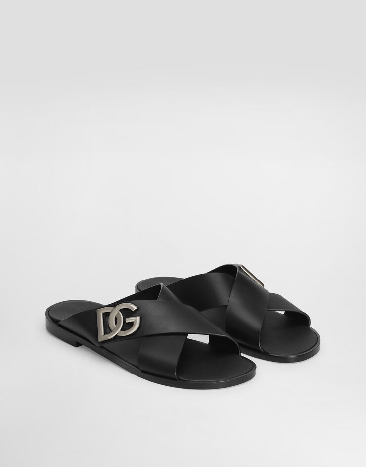 Dolce & Gabbana Calfskin sandals Black A80440AO602