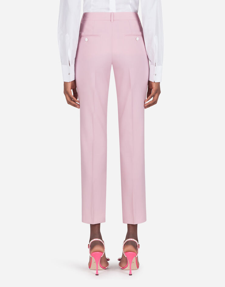 Dolce & Gabbana LOW-WAISTED WOOLEN FABRIC PANTS ROSA FTBRFTFUBAJ