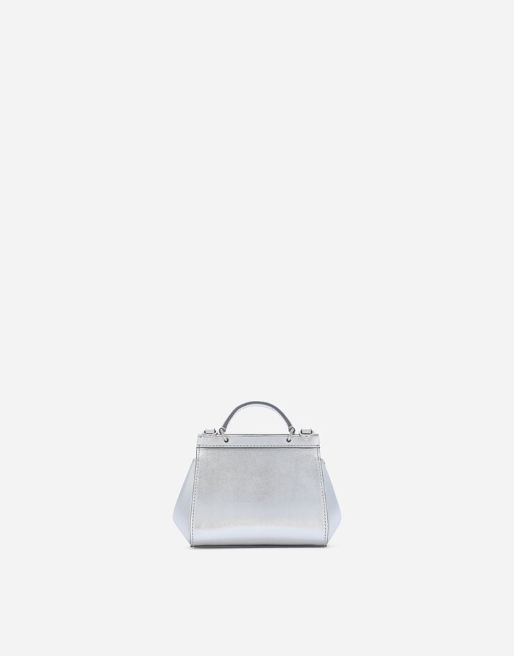 Dolce & Gabbana Minibolso Sicily de napa y strass termoadhesivos Plateado EB0003AA630