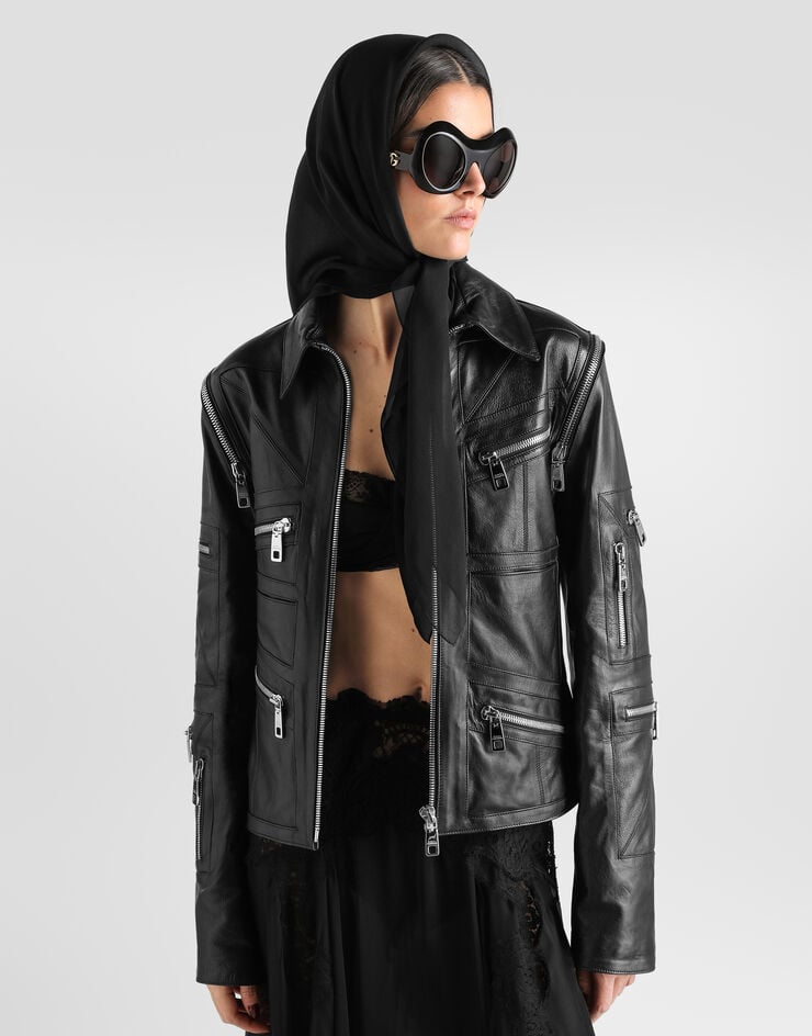 Dolce & Gabbana Nappa leather jacket Dolce & Gabbana Nappa leather jacket Black F9U72LHUL2B